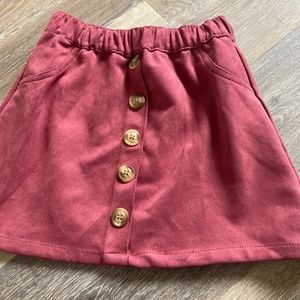 Kids Burgundy Mini skirt